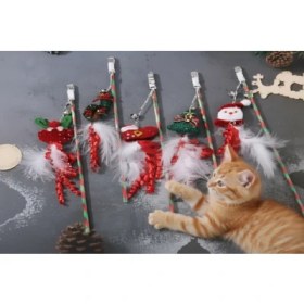 Resim Sh Ticaret Yılbaşı Temalı Zilli Kedi Oyun Oltası 