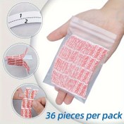 Resim Peruk Şeritleri için Su Geçirmez & Terlemeye Karşı Çift Taraflı Yapışkan Bantlar, 36 Adet - Peruk Yapımı İçin Mükemmel, Dolaşmayı Önleyen Lace Peruk Yapıştırıcı 