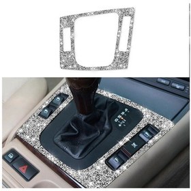 Resim Bmw Serisi 3 E46 1998-2005 Araba Merkezi Kontrol Paneli Elmas Dekorasyon Etiketi, Sağ Sürücü 1 Adet 