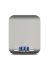 Resim Fochsia Kolzp 22.05 Lb Hassas Mutfak Terazisi 0.1g Doğruluk 50.71 Lb Kapasite Lcd Ekran Gümüş Gümüş 