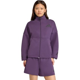 Resim adidas Z.N.E. Kadın Mor Günlük Stil Eşofman Üstü JW7780 
