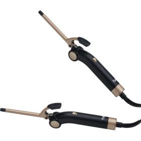 Resim Yui KB3038 Afro Dalga 9 Mm. Kıvırcık Saç Maşası Seramik Plaka Katlanabilir Maşa (Yui Türkiye Garantili) 