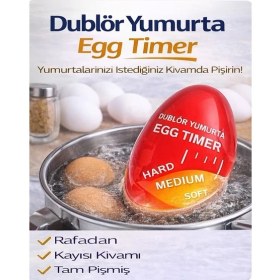 Resim Galacticevo Dublör Yumurta Egg Timer - Isıya Duyarlı Akıllı Yumurta Zamanlayıcı 