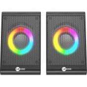 Resim DS100 Kablolu (Usb+3.5mm) 1+1 Stereo Surround Ses 6W Rgb Aydınlatmalı Gelişmiş Ses ve Tak Çalıştır Kolay Kurulum Soundbar 410G Kompakt Masaüstü Hoparlör Siyah (Çifti Olarak Satılır) 