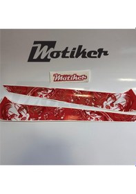 Resim Cfmoto 450sr Orta Grenaj Kırmızı Chiano Tasarım Sticker Etiket Modeli 