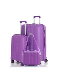 Resim Mçs Polipropilen 3lü Valiz Seti Büyük & Kabin & Makyaj V305 S21yy1000082-set 00014 Mor 