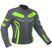 Resim Prosev 2400 Kadın Motosiklet Montu 66105 Siyah Yeşil 