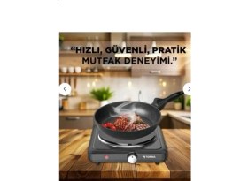 Resim Ergin Group Termostatlı Ayarlanabilir Elektrikli Pleyt Tekli Ocak 1500 Watt 