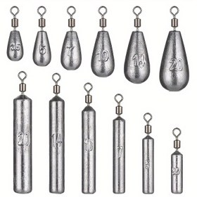 Resim 5'li Su Damlası Balıkçılık Ağırlık Seti - Dayanıklı, Korozyona Dirençli Ağırlıklar Doğru Döküm İçin - 3.5g'den 20g'ye - Tatlısu ve Tuzlu Su Balıkçılığı İçin İdeal 