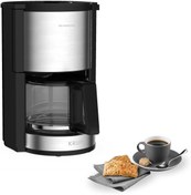 Resim Krups KM321 ProAroma Plus Filtre Kahve Makinesi, 10 Fincan, 1100W, Paslanmaz Çelik Detaylı 