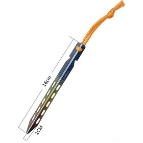 Resim Geeroyoo Titanyum Çadır Kazıkları - 4'lü Set - V Şekilli, Rüzgara Dayanıklı, Hafif Ve Sağlam 4 Adet 