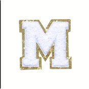 Resim arredamento Termos Uyumlu M Harfi Beyaz Sticker 