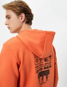 Resim Anime Sweatshirt Kapşonlu Kanguru Cepli Baskılı Şardonlu 