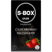 Resim S-BOX Çilek Aromalı Prezervatif 12 li 