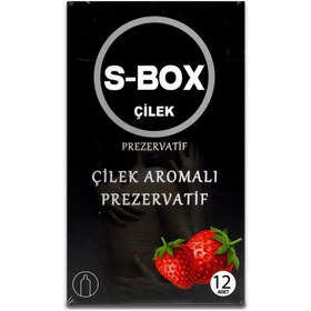 Resim S-BOX Çilek Aromalı Prezervatif 12 li 