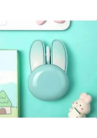 Resim Tavşan Figürlü Kablosuz Mouse Pil Dahil Etiket li Mavi 