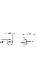 Resim VitrA Base 200 A44102 İkili Askı, Krom 