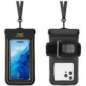 Resim Willowhaven Su Geçirmez Siyah Telefon Kılıfı Iphone Samsung İçin Plaj Yüzme Kayak Siyah 