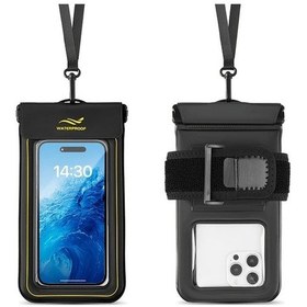 Resim Willowhaven Su Geçirmez Siyah Telefon Kılıfı Iphone Samsung İçin Plaj Yüzme Kayak Siyah 