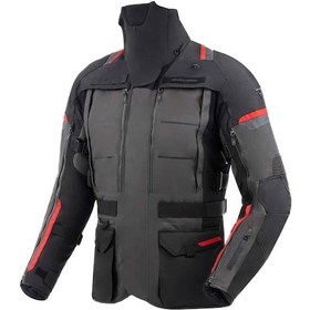 Resim Rebelhorn Cubby V Kışlık Motosiklet Montu Antrasit - Kırmızı - Siyah 75068 