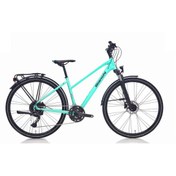Resim Bıanchı Newtourer St Cues Kadın Şehir Bisikleti 430h Hd 28 Jant 20 Vites Celeste Mat Graphıte Gloss Yeşil 