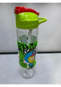 Resim Kral Şakir Pipetli 630 Cc Desenli Tritan Matara 