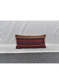 Resim Zehra Abla Halı Yeni El Dokuma Dekoratif Lumbar Kilim Kırlent Yastık Kılıfı 6185 