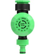 Resim Monyee Bahçe Sulama Zamanlayıcı, Otomatik Kontrol 5-120 Dakika , Avrupa Tipi 3/4" Rosetli, Pil Gerektirmez, Yeşil Plastik 