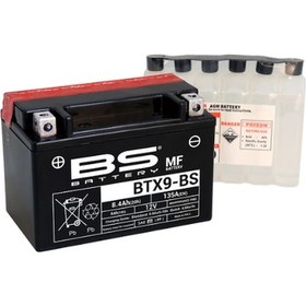 Resim Bs Motosiklet Aküsü Sulu Btx9-bs 12 Volt 8.4 Amper 