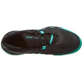 Resim Asics Gel Resolution X Erkek Siyah Yeşil Tenis Ayakkabısı Siyah 
