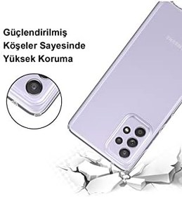 Resim KZY İLETİŞİM Samsung Galaxy A3 (2017) ile uyumlu Kapak 1mm Şeffaf Silikon Kılıf 