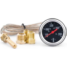 Resim Quartz Realm 2inch 52MM Mekanik 12V Su Sıcaklık Göstergesi 50-140 ℃/130-280 ℉ Su Sıcaklığı Gösterge Araç Öteli Sensörlü (Yurt Dışından) 