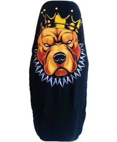 Resim 3d Üniversal Koltuk Kılıfı Pitbull Kafa Çok Renkli 