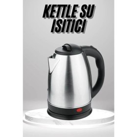 Resim Epilons Su Isıtıcı 220 - 240 V Paslanmaz Çelik Kettle Uzun Ömürlü 2000 Watt 
