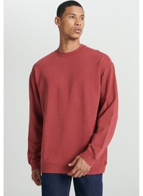 Resim Lee Loose Fit Rahat Kesim Bisiklet Yaka %100 Pamuk Gül Kurusu Sweatshirt L241469A11 Gülkurusu 