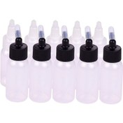 Resim Moveevo Aibecy 10'lu Set: 5 Adet 35ml Korozyon Direnci Boya Fırçası Şişesi Ölçüm Çizgili + 5 Adet Uçlu Saklama Şişesi Pp Malzeme 