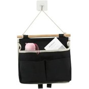 Resim Kangvka Duvarlı Oxford Kumaş Organizer, 25x6x23 Cm Siyah, Ev Odalarında Kişisel Eşyalarınızı Düzenlemek İçin Konforlu Ve Dayanıklı Saklama Çözümü 