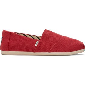 Resim 10017743 Red Espadril / Keten Kadın 10017716 10017712 10017743 Toms Alpargata Classic Recycled Cot Kırmızı 