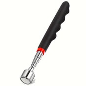 Resim 3-in-1 Teleskopik Manyetik Toplama Aracı, Paslanmaz Çelik, Elektriksiz, Pilsiz, Otomotiv ve İnşaat Alanlarında Zor Erişim Alanları İçin, Ergonomik Sap ve Dayanıklı Metal Yapı ile 