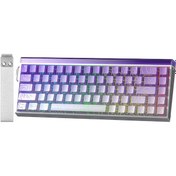Resim Aula Hero 68 He Manyetik Klavye Rapid Trigger Dragon King Switch 8000hz Rgb Neon Tkl Hot Swap Oyuncu Klavyesi Mor 