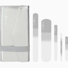 Resim CONTOUR LUXE Cam Törpü Seti, 5’li Lüks Tırnak Bakım Seti - Gri 