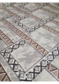 Resim Kilim Desenli Yıkanabilir Kaymaz Taban Dört Mevsimlik Salon, Banyo, Balkon, Genç Odası Kesme Halı 