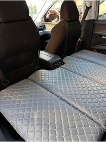 Resim Shop-set Oto Arka Koltuk Yatak 70*130 cm Gri Deri Uyumlu 