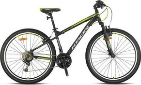 Resim VORTEX 4.0 - 26 MTB - 14' - 21 Vites - V.B. - Mat Siyah-Gri/Neon Sarı 