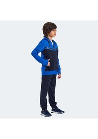 Resim Slazenger NOON Çocuk Fermuarlı Kapüşonlu Cepli Lacivert / Saks Mavi Eşofman Takımı 