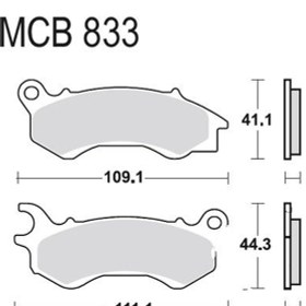 Resim Peugeot Django 50/125/150 - Trw Lucas Mcb833Ec Org Ön Frn B . 