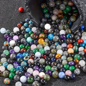 Resim 100/200 adet 8mm Doğal Taş Boncuk - Çeşitli Renkler ve Şape, DIY Takı Yapımı için Canlı Karışık Taşlar, El Sanatları Aksesuarları, El Sanatları Malzemeleri, Takı Yapımı Malzemeleri, DIY El Sanatları Malzemeleri, Sanatsal El Sanatları, Doğal Taş Boncuklar, Parlatılmış 