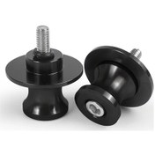 Resim Dashanshop 2 Adet Siyah 6mm Alaşımlı Motosiklet Salıncak Pimi Kaydırıcı Dayanağı Vida 