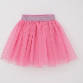 Resim Breeze Kız Çocuk Tütü Etek Simli Beli Lastikli 5-10 Yaş, Pembe Pembe 