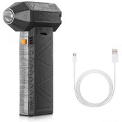 Resim Wezone Yüksek Hızlı Şarj Edilebilir Turbo Jet Fan - 130.000 Rpm, 52m/s Güçlü Hava Üfleme 